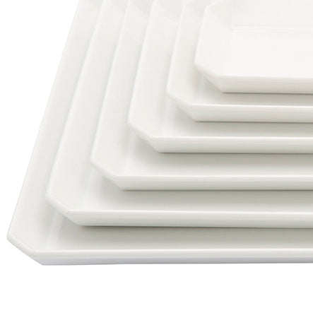 1616 / arita japan Ichiroku Ichiroku Arita TY Square Plate White Square Plate White Tableware Designed by Teruhiro Yanagihara Hyakuta Touen Arita ware Porcelain Stylish Plate