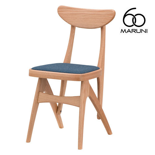 マルニ60 maruni60 マルニロクマル オークフレーム デルタチェア ダイニングチェア 椅子 木製 椅子 おしゃれ かわいい 布地 M-01