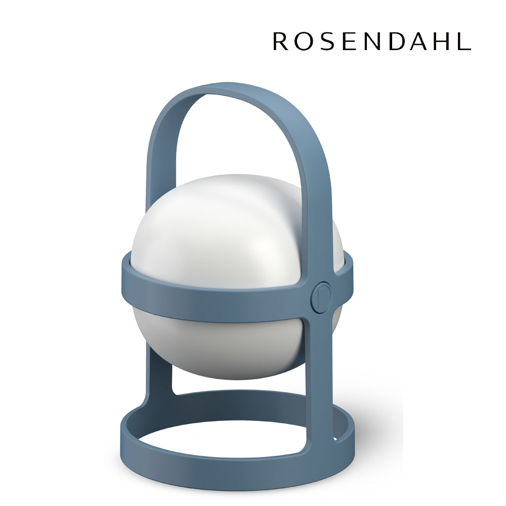 Rosendahl Soft Spot Solar Circular Sky Blue H25cm ROSENDAHL COPENHAGEN SOFT SPOT Lantern Outdoor Lighting Scandinavian Interior Stylish