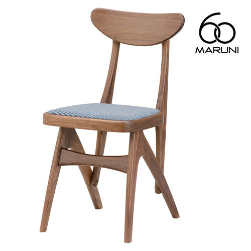 Maruni 60 Maruni 60 Walnut Frame Delta Chair Dining Chair Wooden Chair Stylish Cute Fabric M-01