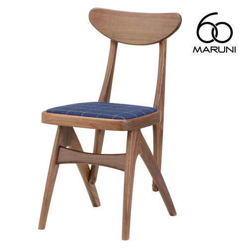 Maruni 60 Maruni 60 Walnut Frame Delta Chair Dining Chair Chair Wooden Chair Stylish Cute Fabric M-02