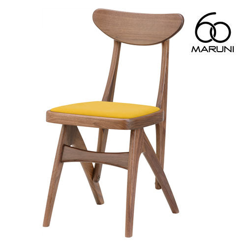 Maruni 60 Maruni 60 Walnut Frame Delta Chair Dining Chair Chair Wooden Chair Stylish Cute Fabric M-02