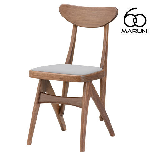 Maruni 60 Maruni 60 Walnut Frame Delta Chair Dining Chair Chair Wooden Chair Stylish Cute Fabric M-02