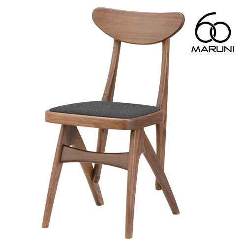 Maruni 60 Maruni 60 Walnut Frame Delta Chair Dining Chair Wooden Chair Stylish Cute Fabric M-01