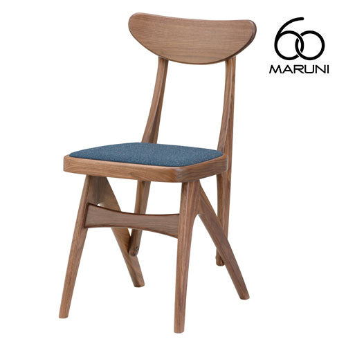 Maruni 60 Maruni 60 Walnut Frame Delta Chair Dining Chair Wooden Chair Stylish Cute Fabric M-01