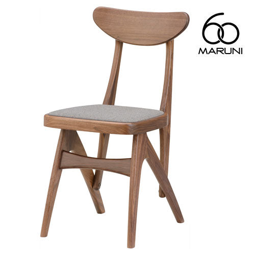 Maruni 60 Maruni 60 Walnut Frame Delta Chair Dining Chair Wooden Chair Stylish Cute Fabric M-01