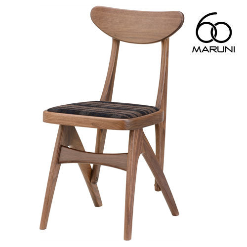 Maruni 60 Maruni 60 Walnut Frame Delta Chair Dining Chair Wooden Chair Stylish Cute Fabric M-01
