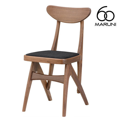 Maruni 60 Maruni 60 Walnut Frame Delta Chair Dining Chair Chair Wooden Chair Stylish Cute Fabric M-02