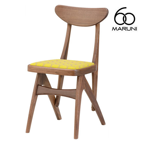 Maruni 60 Maruni 60 Walnut Frame Delta Chair Dining Chair Stylish Fabric M-06 Mina Perhonen