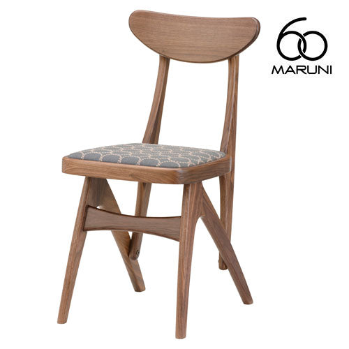 Maruni 60 Maruni 60 Walnut Frame Delta Chair Dining Chair Stylish Fabric M-06 Mina Perhonen