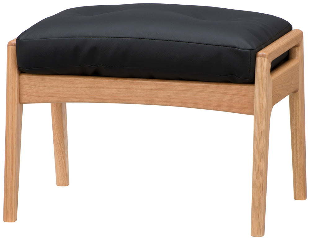 Maruni 60+ Maruni 60+ Maruni Rokumaru Plus Oak Frame Ottoman Sofa Stylish Zeracoat Vinyl Leather Synthetic Leather