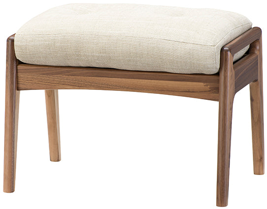 Maruni 60+ maruni60+ Maruni Rokumaru Plus Walnut Frame Ottoman Sofa Stylish Fabric M-02