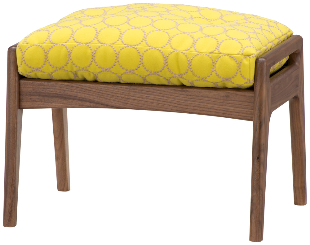 Maruni 60+ maruni60+ Maruni Rokumaru Plus Walnut Frame Ottoman Sofa Stylish Fabric M-06 Mina Perhonen