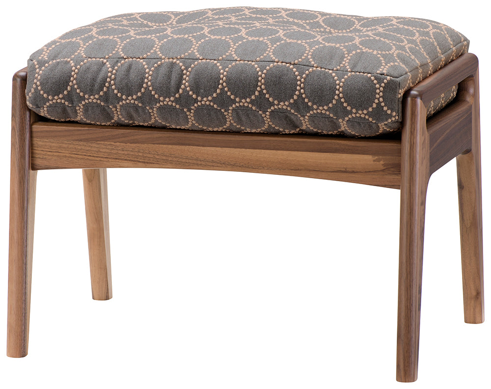 Maruni 60+ maruni60+ Maruni Rokumaru Plus Walnut Frame Ottoman Sofa Stylish Fabric M-06 Mina Perhonen