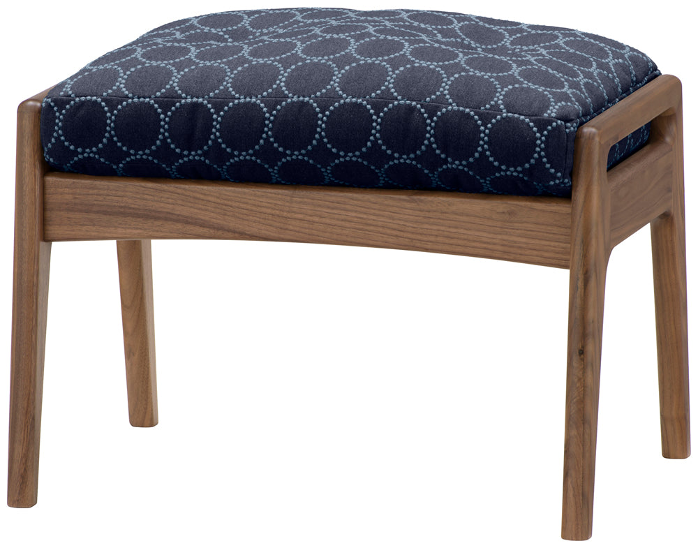 Maruni 60+ maruni60+ Maruni Rokumaru Plus Walnut Frame Ottoman Sofa Stylish Fabric M-06 Mina Perhonen