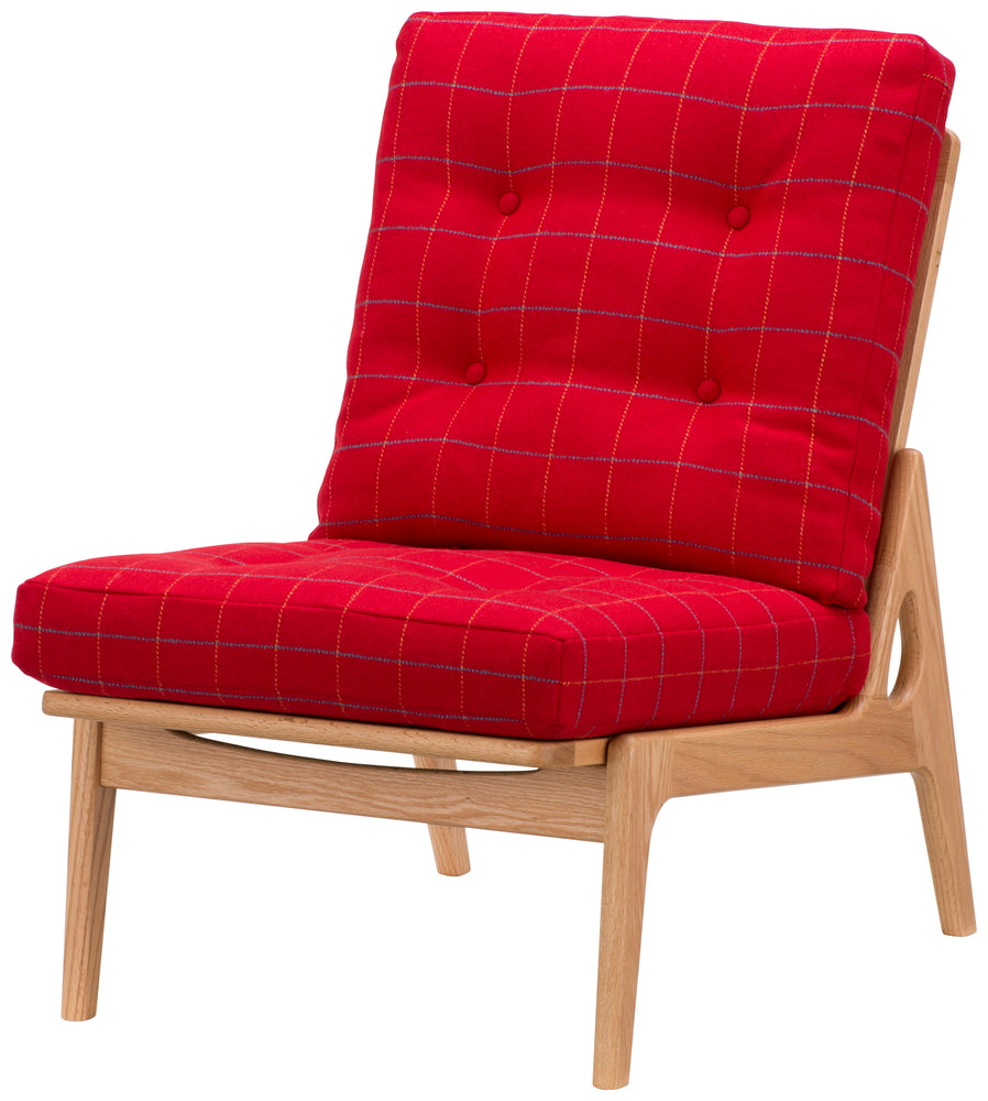 Maruni60 Oak frame, armless, high back, armless chair, 1 seater, single sofa, fabric, M-02