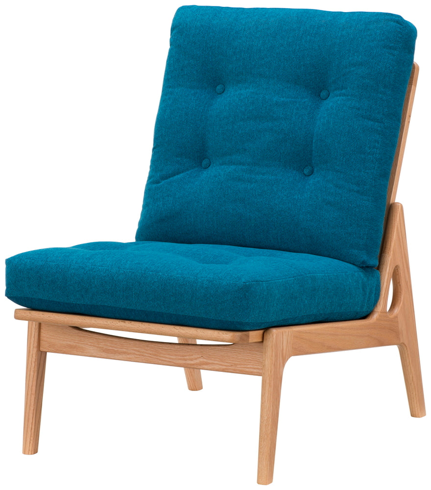Maruni60 Oak frame, armless, high back, armless chair, 1 seater, single sofa, fabric, M-02