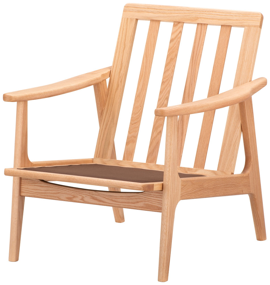 Maruni60 Oak Frame High Back Armchair 1 Seater Single Sofa Fabric Mina Perhonen Tambourine M0-6