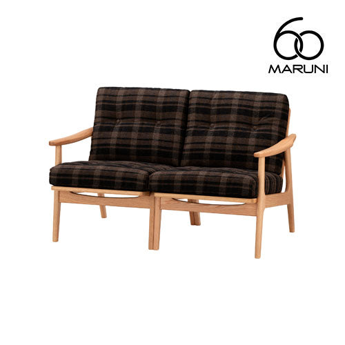 Maruni60 Maruni60 Oak Frame Chair 2 Seater Sofa 2 Seater Love Sofa Stylish Cute Fabric M-01
