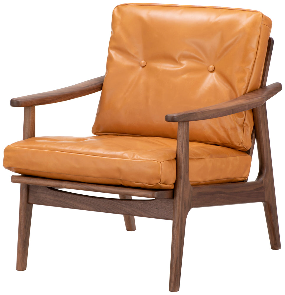 Maruni60 Walnut Frame Chair 1 Seater Single Sofa Oil Leather L-01