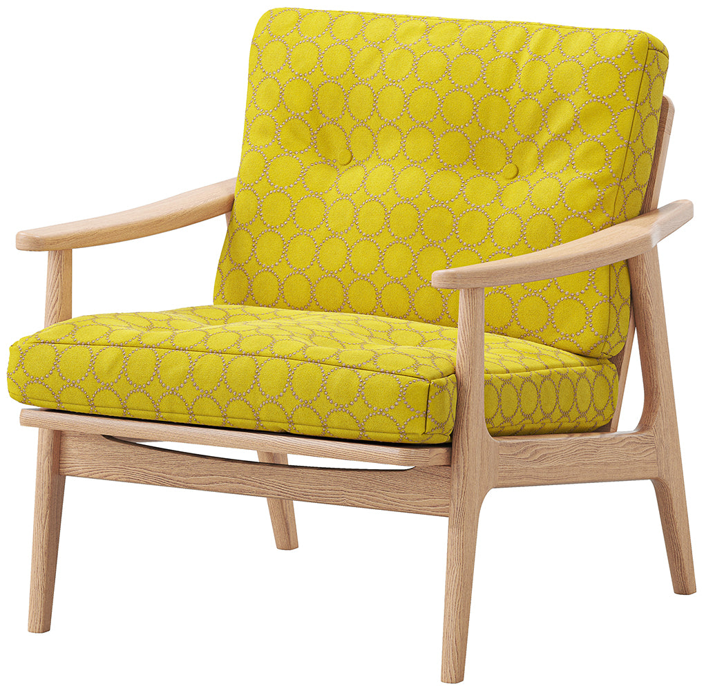 Maruni 60+ Maruni 60+ Maruni Rokumaru Plus Oak Frame Wide 1 Seater 1-seater Sofa Fabric M-06 Sofa Mina Perhonen dop-tambourine