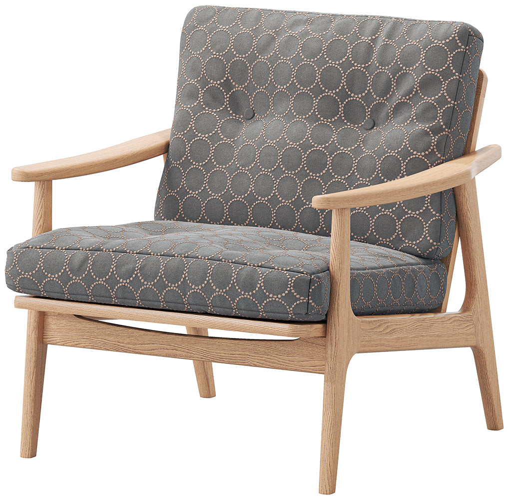 Maruni 60+ Maruni 60+ Maruni Rokumaru Plus Oak Frame Wide 1 Seater 1-seater Sofa Fabric M-06 Sofa Mina Perhonen dop-tambourine