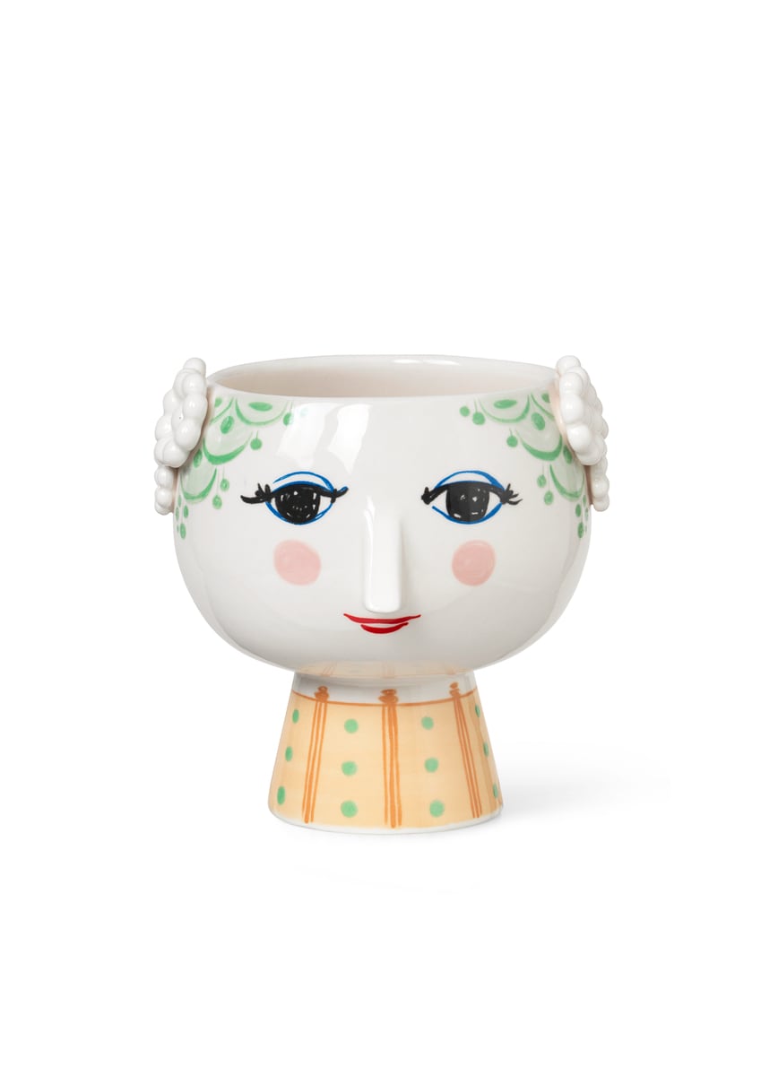 BJORN WIINBLAD EVA Flower Pot Pink Nordic Denmark Flower Vase Porcelain Interior