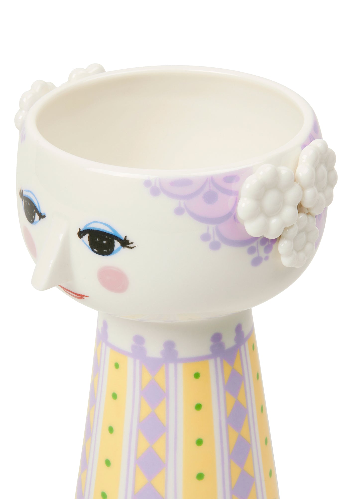 BJORN WIINBLAD ビヨンヴィンブラッド EVA エヴァ フラワーベース H15cm ラベンダー 北欧 デンマーク 花器 花瓶 磁器 インテリア