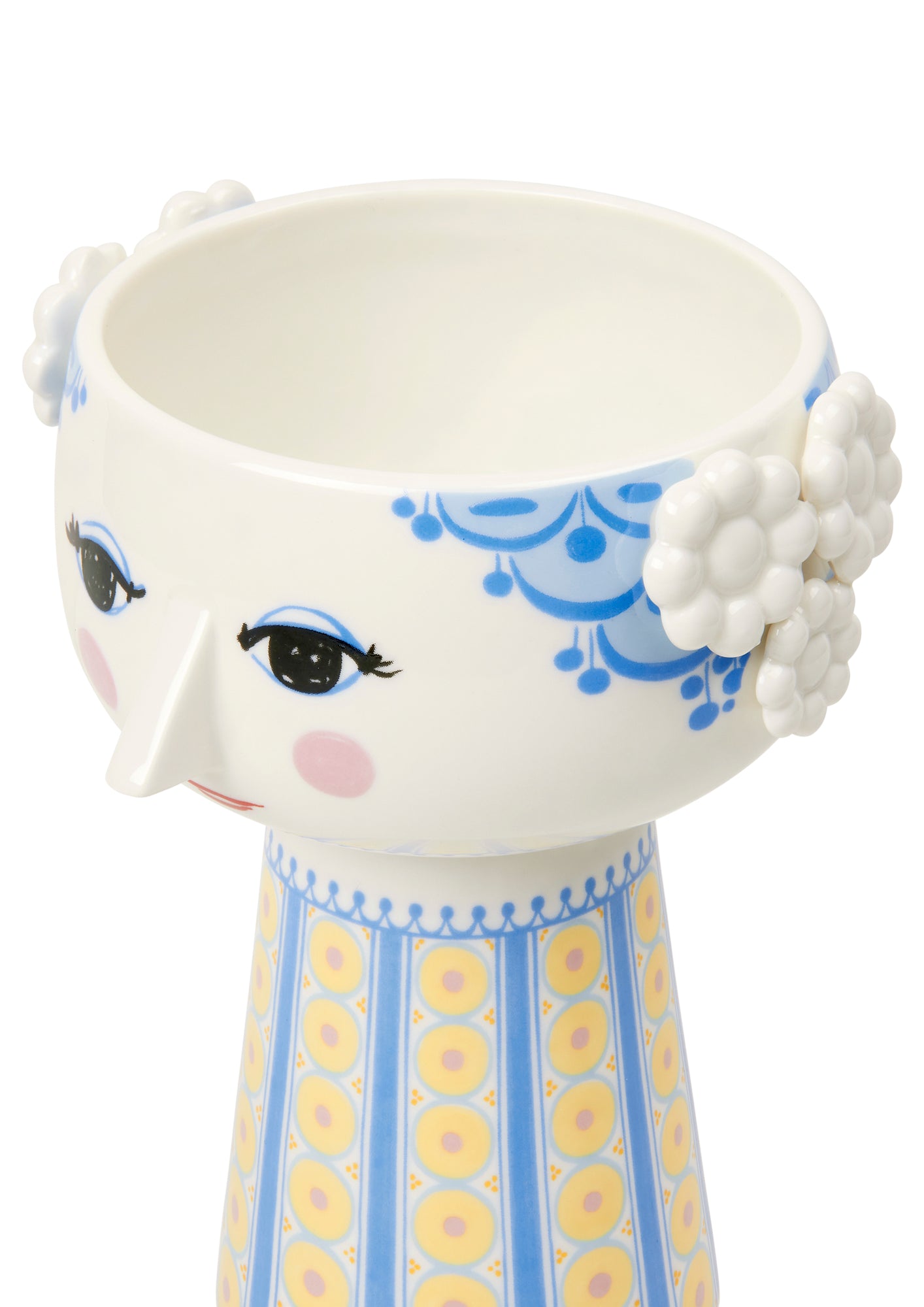 BJORN WIINBLAD ビヨンヴィンブラッド EVA エヴァ フラワーベース H18.5cm ライトブルー 北欧 デンマーク 花器 花瓶 磁器 インテリア