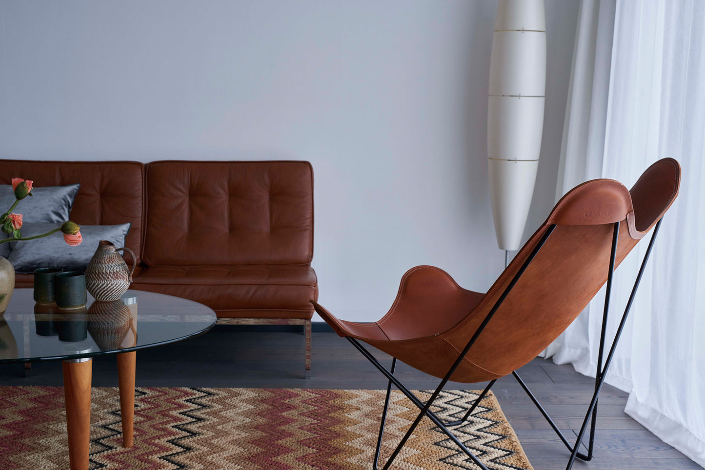 CUERO BUTTERFLY CHAIR PAMPA MARIPOSA BROWN BKF Butterfly Chair Pampa Mariposa Brown Nordic Leather Personal Chair