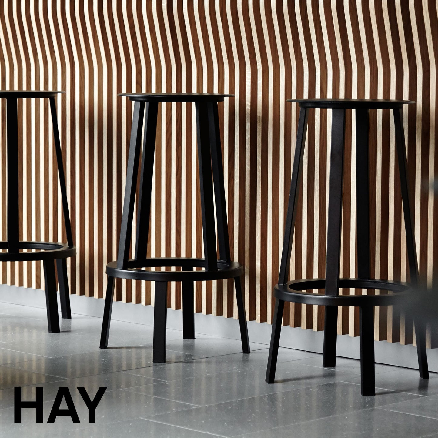 HAY ヘイ REVOLVER BAR STOOL HIGH リボルバー バー スツール H76cm カウンターチェア アイアンチェア おしゃれ かわいい 北欧 工業系