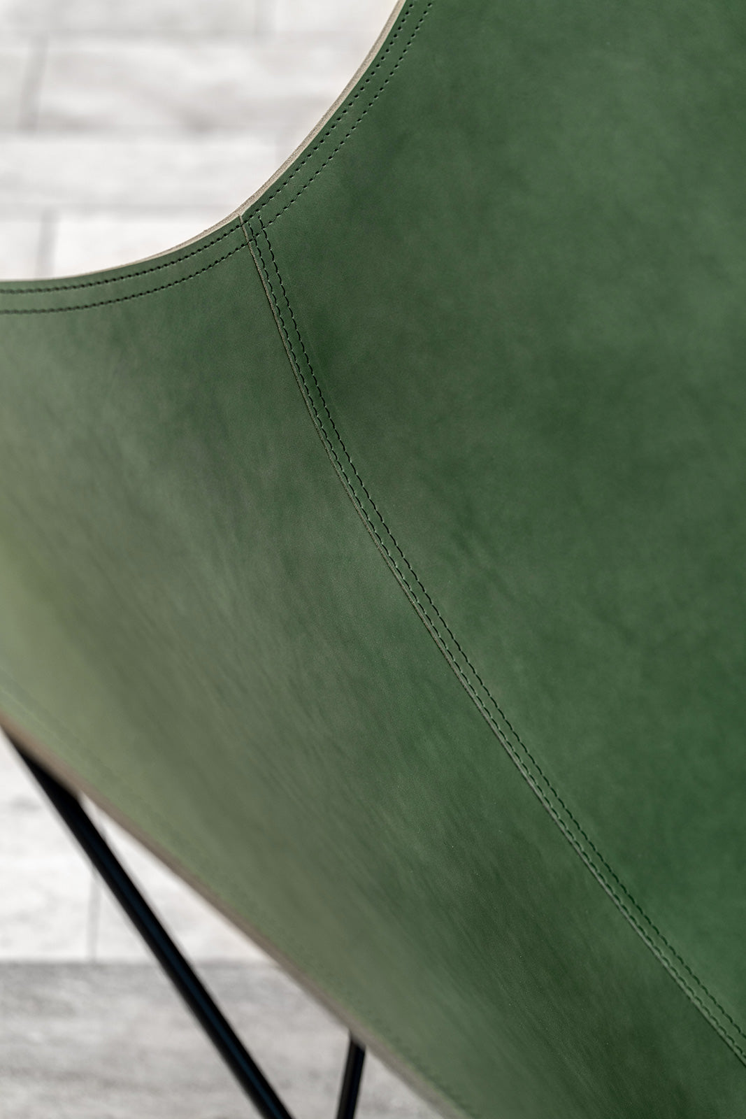 CUERO BUTTERFLY CHAIR PAMPA MARIPOSA GREEN BKF Butterfly Chair Pampa Mariposa Green Scandinavian Leather Personal Chair