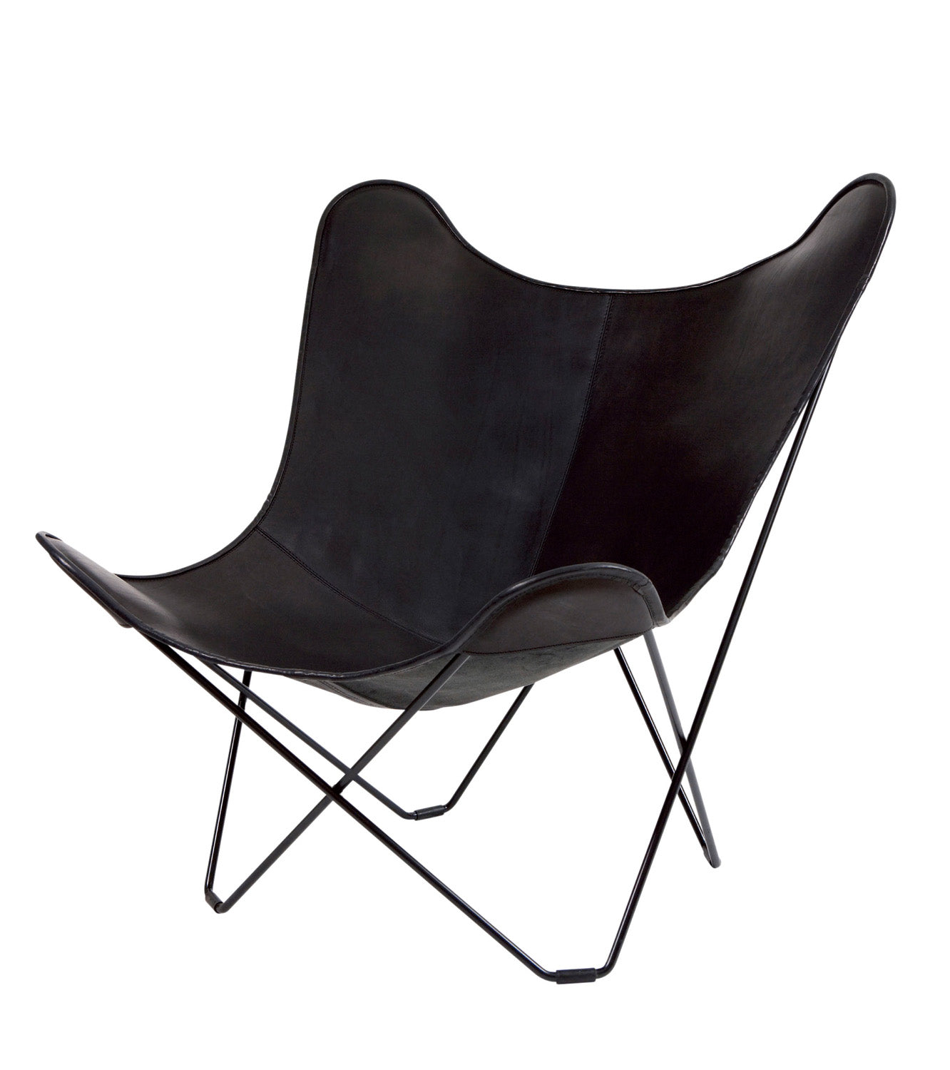 CUERO BKF BUTTERFLY CHAIR MARIPOSA BKF Chair Butterfly Chair Mariposa Black Nordic Leather Personal Chair