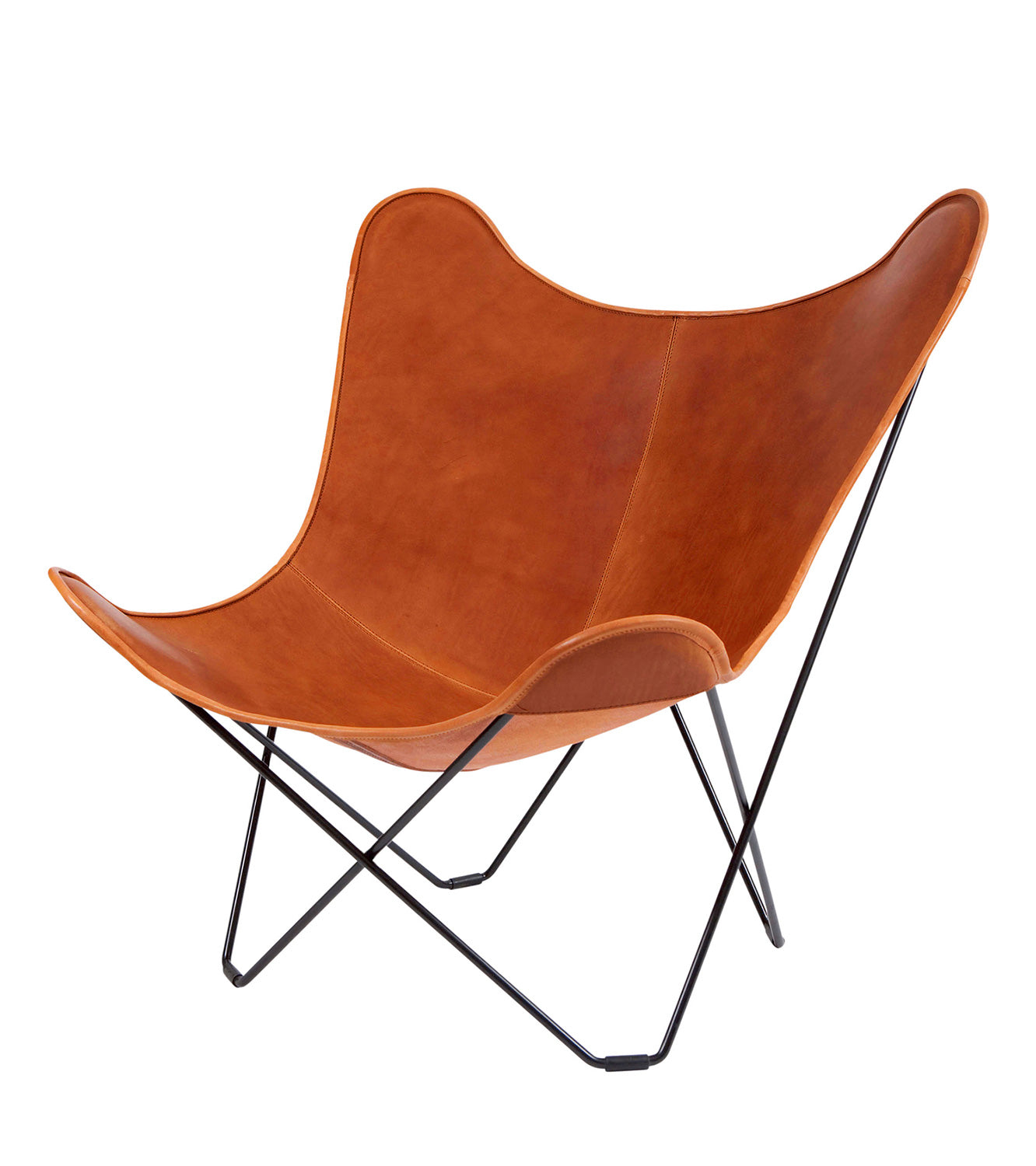 CUERO BKF BUTTERFLY CHAIR MARIPOSA BKF Chair Butterfly Chair Mariposa Brown Nordic Leather Personal Chair