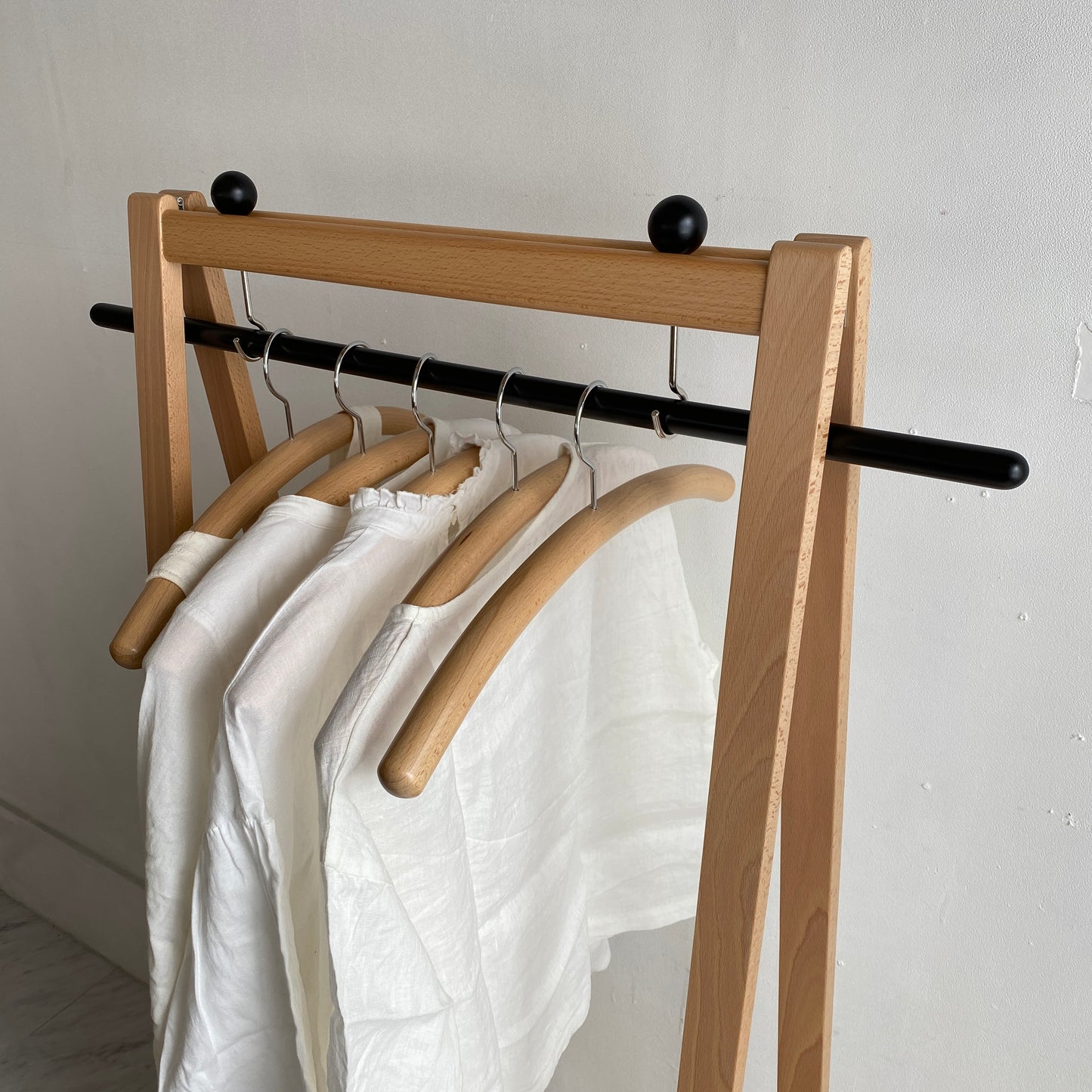 剣持勇 秋田木工 ハンガーラック No.3000-B コートハンガー コートラック ブナ材 ナチュラル色 曲木家具