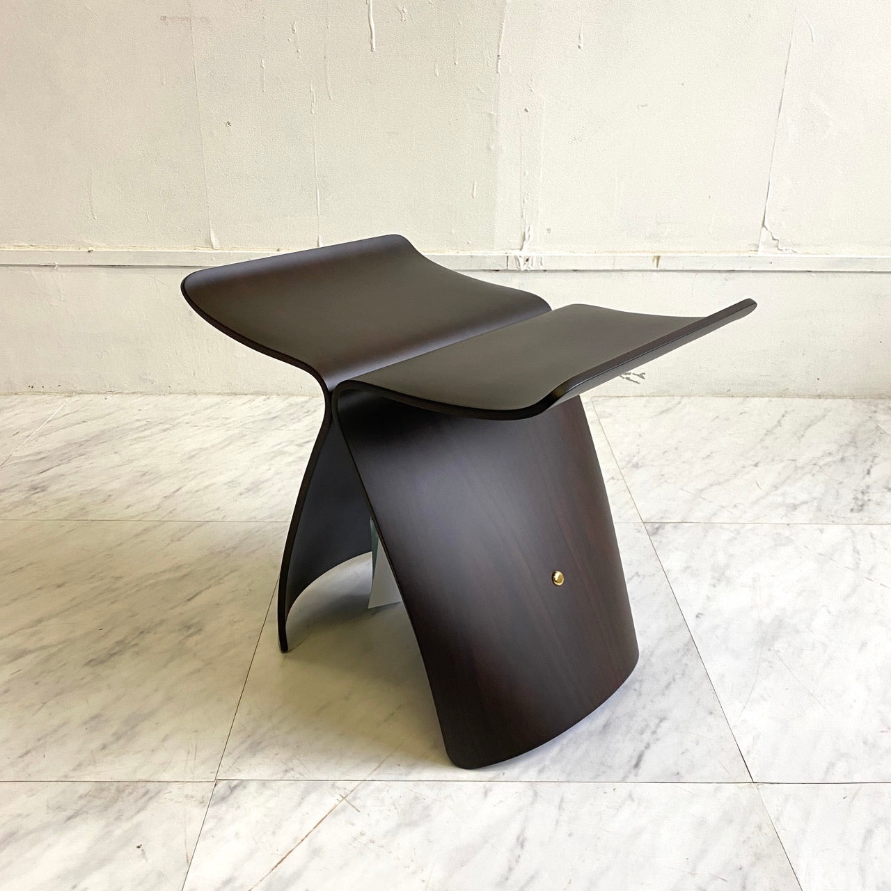 Sori Yanagi Tendo Mokko TENDO Butterfly Stool Sori Yanagi S-0521RW-ST Stool Stylish Interior