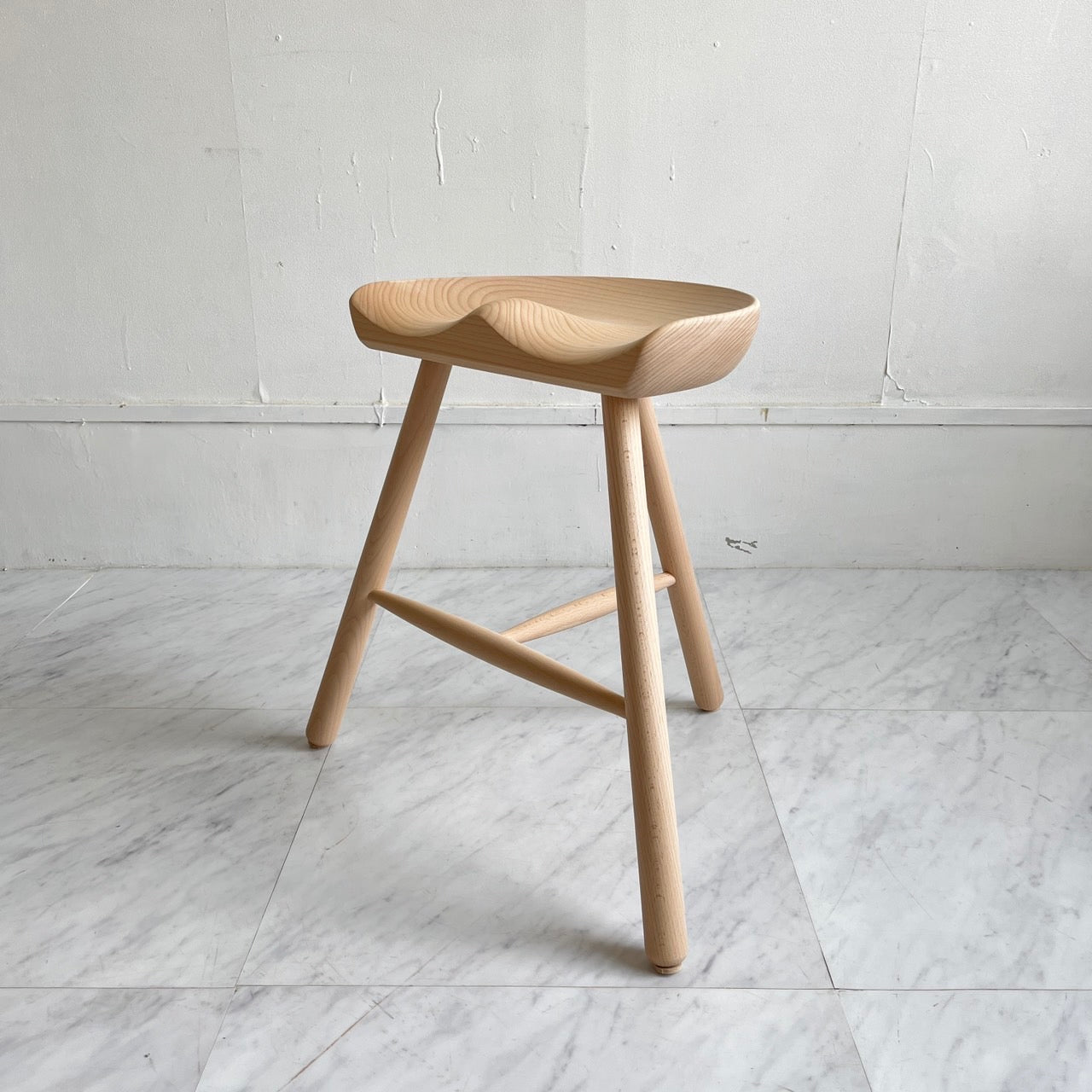 WERNER Shoemaker Chair No. 49 Authentic SHOEMAKER CHAIR No. 49 Unpainted Nordic Denmark Stool