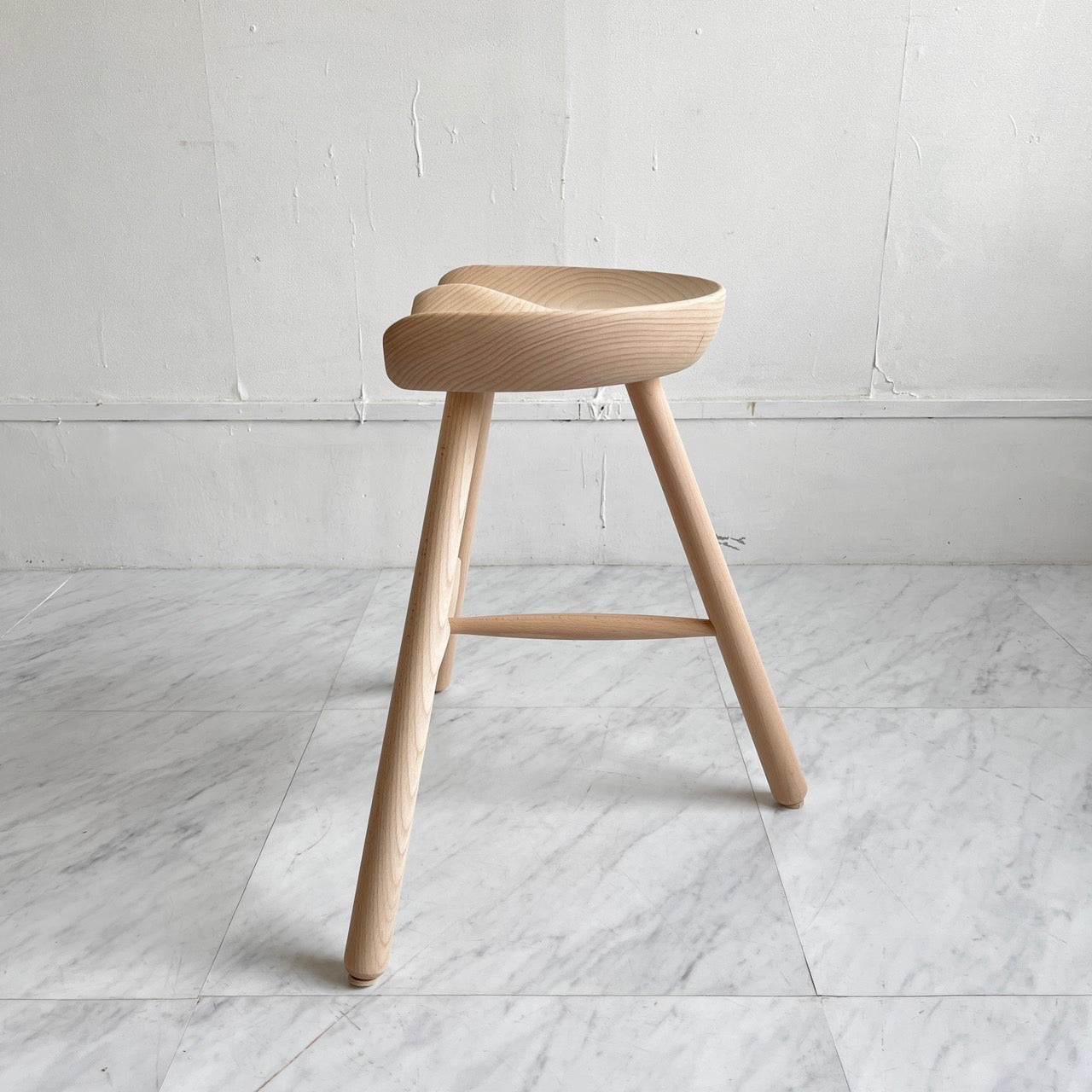 WERNER Shoemaker Chair No. 49 Authentic SHOEMAKER CHAIR No. 49 Unpainted Nordic Denmark Stool
