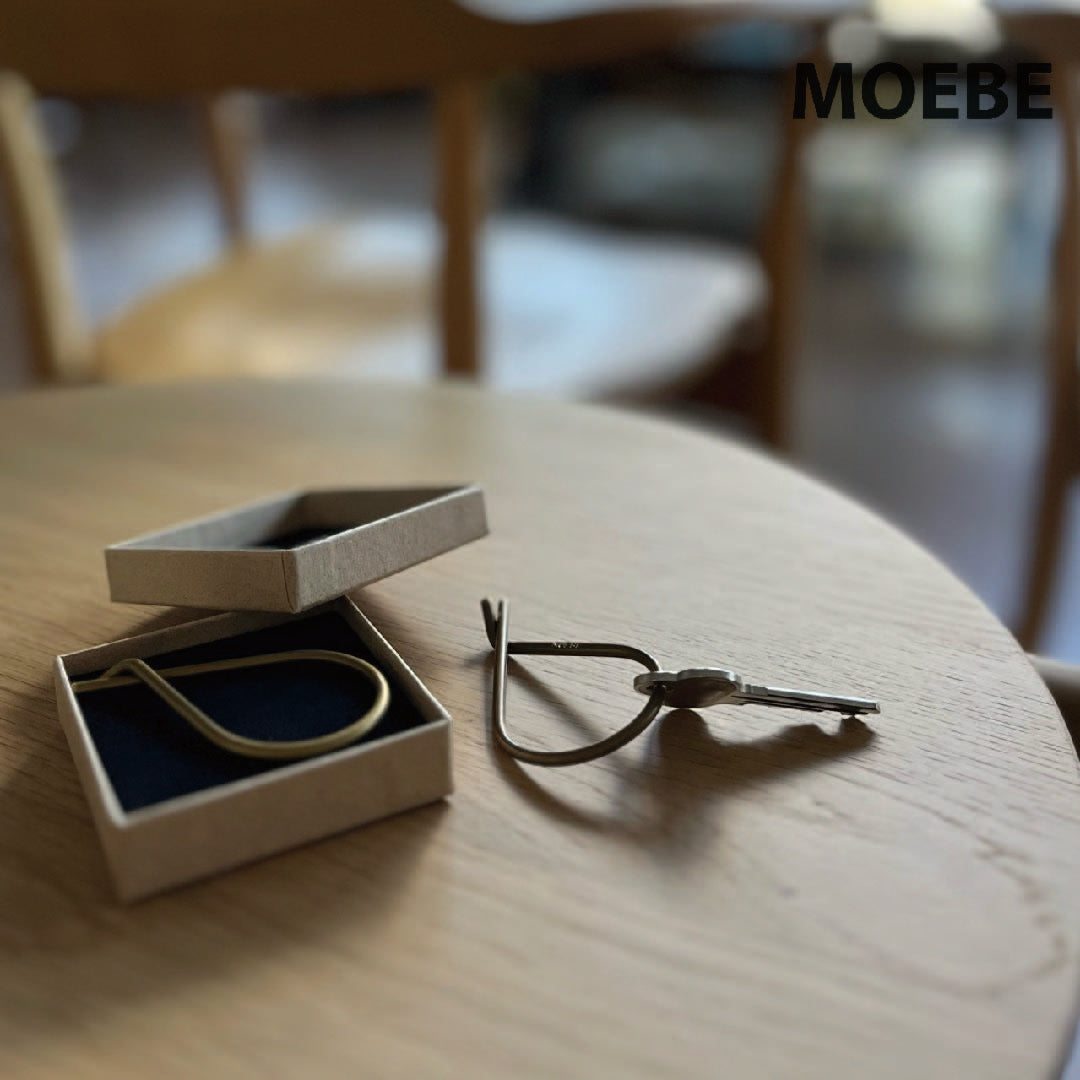MOEBE Key Ring, Genuine, Brass, Nordic, Stylish