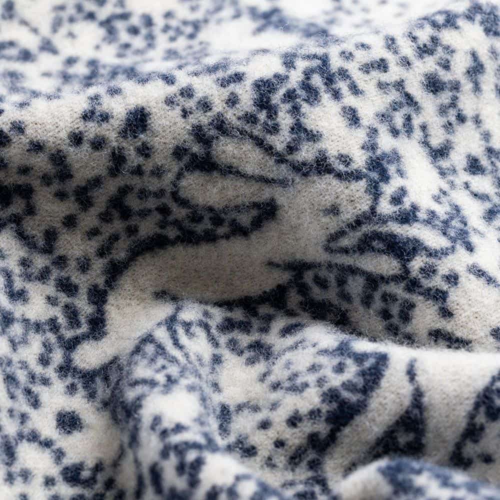 KLIPPAN wool single blanket rabbits play, birds rest forest blanket mina perhonen cute stylish Nordic