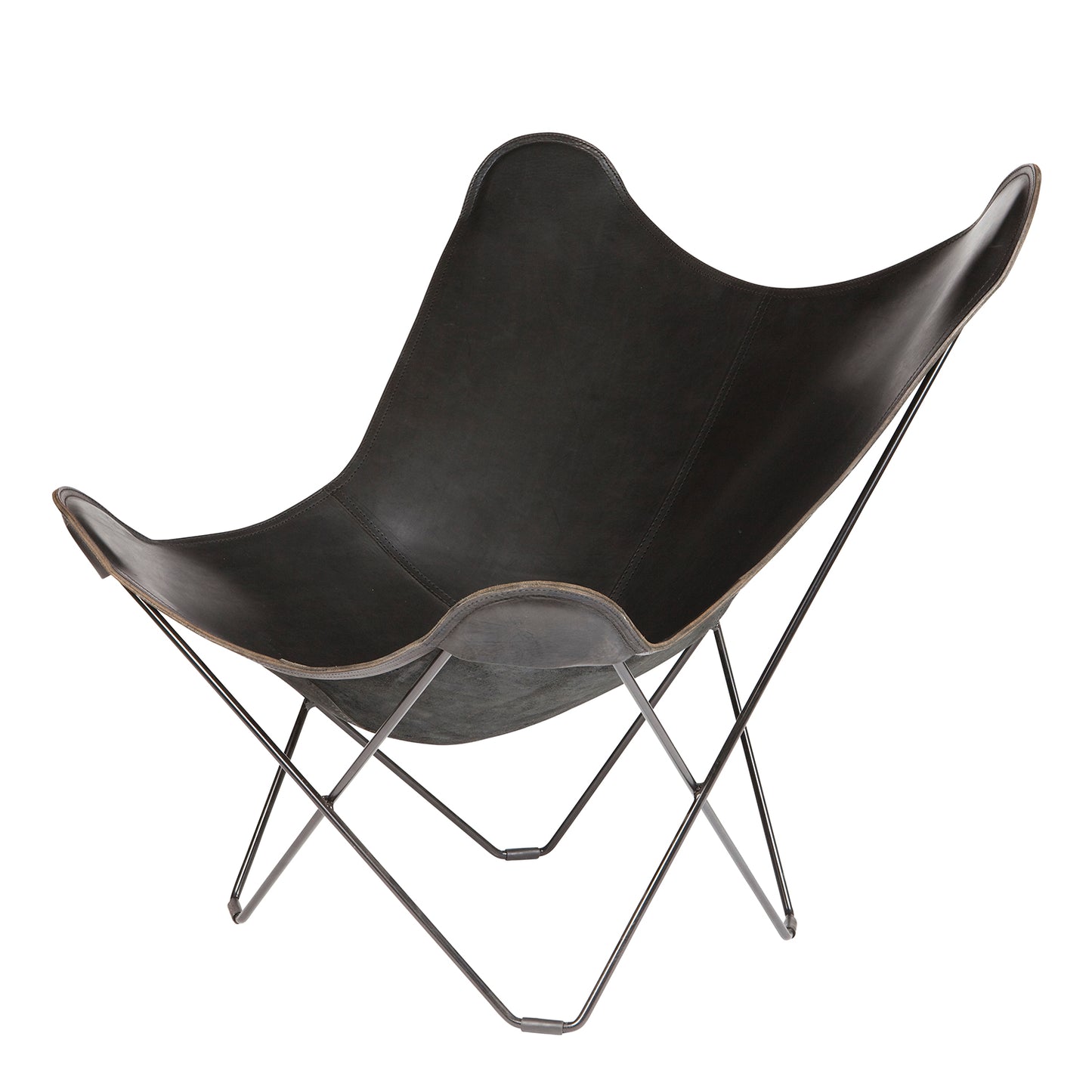 CUERO BUTTERFLY CHAIR PAMPA MARIPOSA BLACK BKF Butterfly Chair Pampa Mariposa Black Nordic Leather Personal Chair