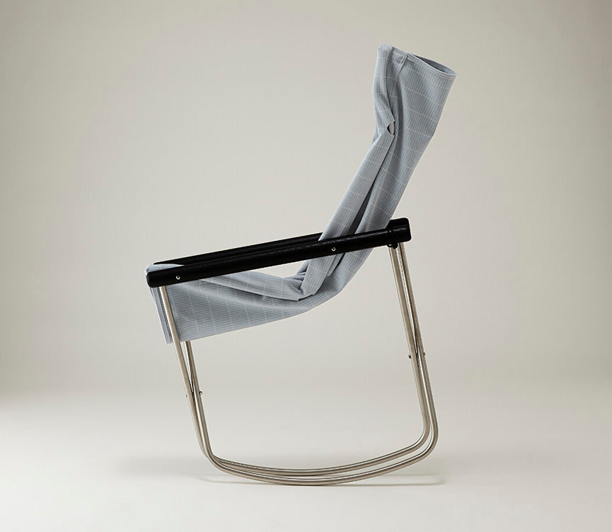 NychairX Shikiri Rocking Chair Charcoal Black / Blue Gray Blind NY-216 NychairX NychairX Shikiri Folding Chair