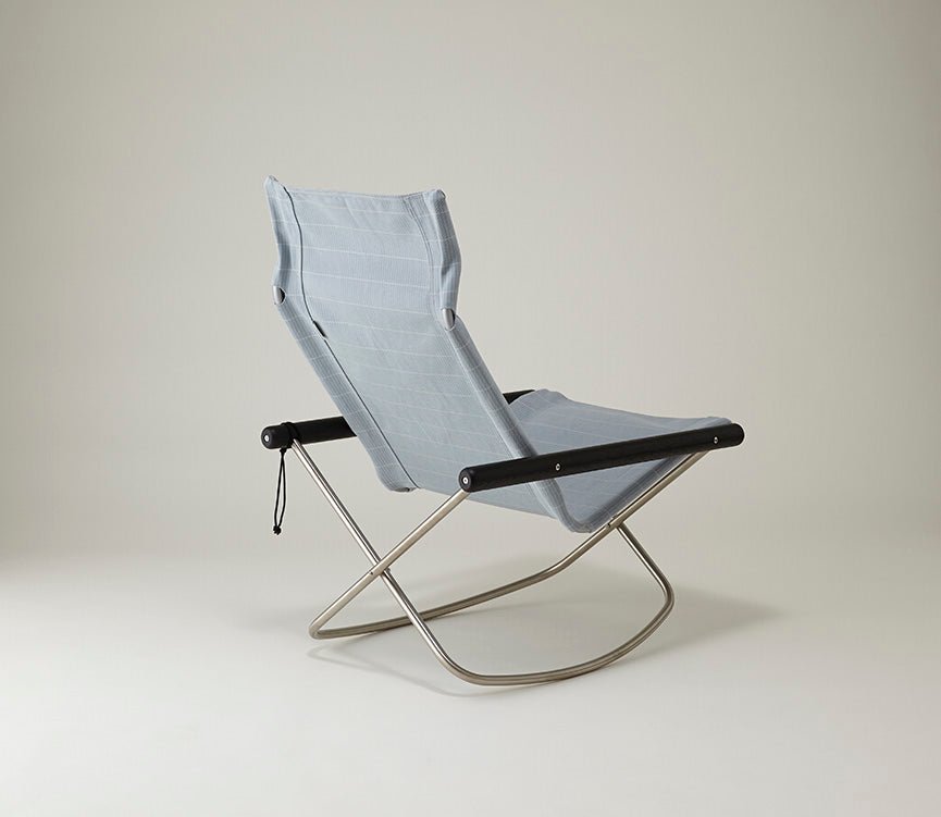NychairX Shikiri Rocking Chair Charcoal Black / Blue Gray Blind NY-216 NychairX NychairX Shikiri Folding Chair