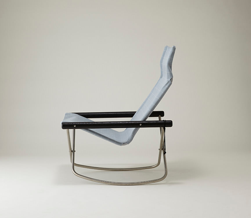 NychairX Shikiri Rocking Chair Charcoal Black / Blue Gray Blind NY-216 NychairX NychairX Shikiri Folding Chair