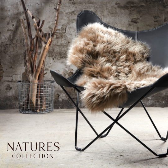 Sheepskin Nature's Collection SHEEP SKIN NATURES COLLECTION Cushion Cute Stylish Nordic SEAT PAD SHEEP SKIN Cushion Chair cover Cold weather goods