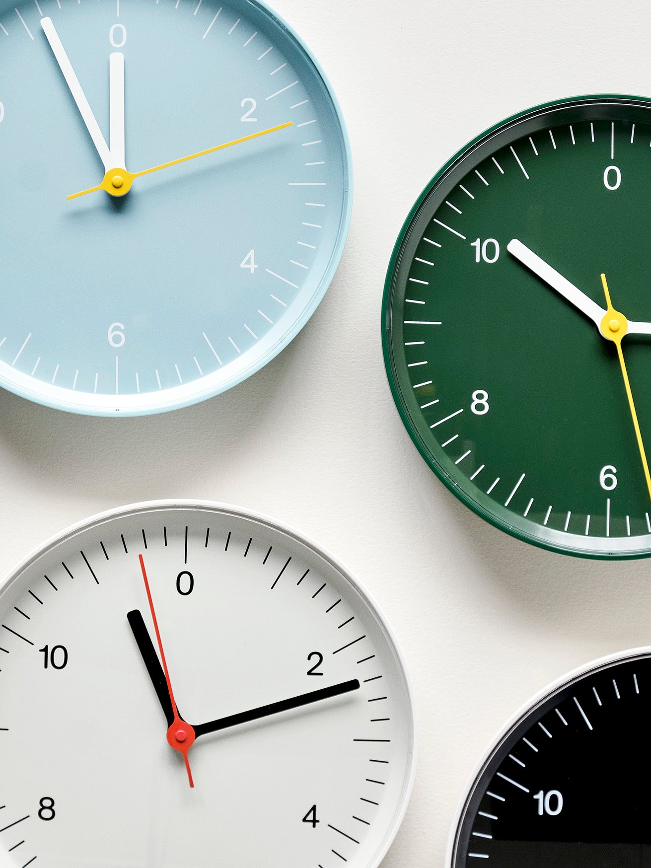 HAY WALL CLOCK Wall Clock Wall Clock Clock Stylish Cute Scandinavian Jasper Morrison Blue White Black Green