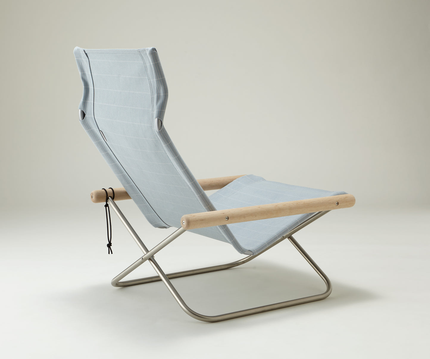 NychairX Shikiri パーソナルチェア ソープフィニッシュ / ブルーグレー簾 NY-203 ニーチェアX ニーチェアエックス シキリ 折り畳みチェア