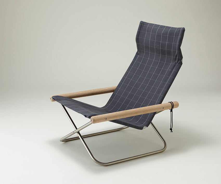 NychairX Shikiri パーソナルチェア ソープフィニッシュ / ダークグレー障子 NY-202 ニーチェアX ニーチェアエックス シキリ 折り畳みチェア