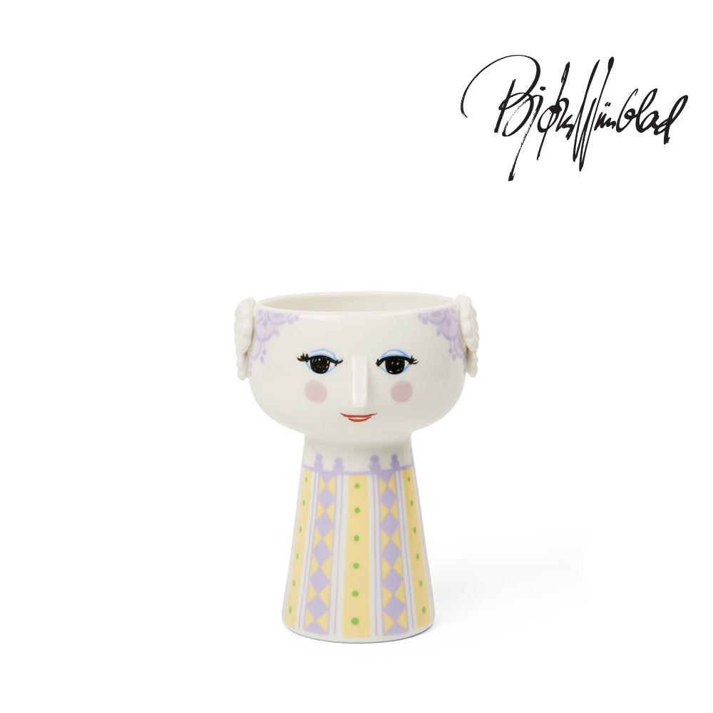 BJORN WIINBLAD ビヨンヴィンブラッド EVA エヴァ フラワーベース H15cm ラベンダー 北欧 デンマーク 花器 花瓶 磁器 インテリア