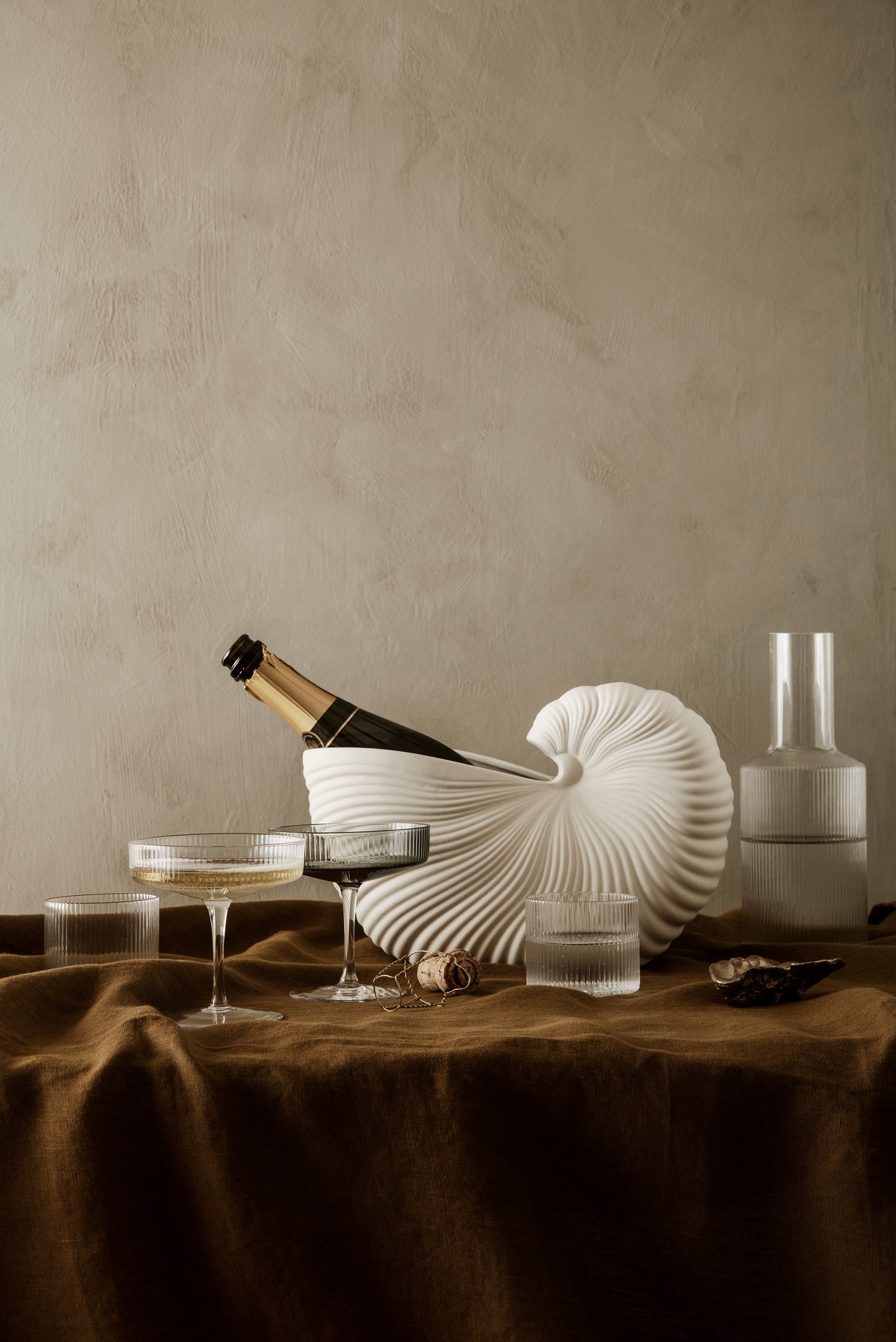 ferm LIVING Shell Pot ファームリビング シェルポット フラワーベース 北欧 花器 鉢 インテリア
